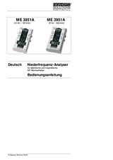 Gigahertz Solutions ME 3951 A Low frequency (NF)-Analyser, Electric smog meter, 5 Hz - 400 kHz/- 2 dB (as per TCO-Guidel ME 3951 A Техническая Спецификация