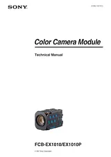 Sony FCB-EX1010P User Manual