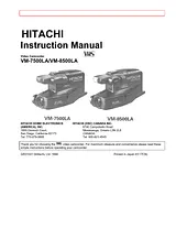 Hitachi VM7500LA Справочник Пользователя