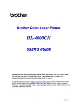 Brother MAC HL-4000CN ユーザーズマニュアル