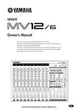 Yamaha MV12 Manual Do Utilizador