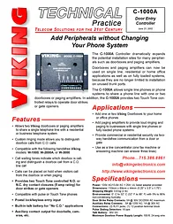 Viking Electronics Electronics Paint Sprayer C-1000A User Manual