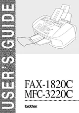 Brother FAX-1820C 사용자 매뉴얼