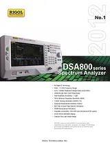 Rigol DSA815Spectrum analyzer, spectrum analyzerBandwidth (RBW) 100 Hz - 1 MHz DSA815 데이터 시트