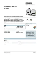 Phoenix Contact Type 2 surge protection device VAL-CP-MOSO 60-3S-FM 2804403 2804403 Data Sheet