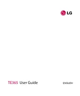 LG TE365 ユーザーズマニュアル