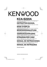 Kenwood KCA-S220A Manual Do Utilizador