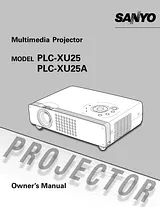 Sanyo PLC-XU25 Manuale Utente
