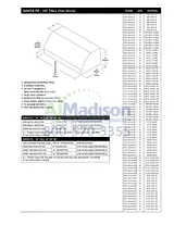 Prizer Hoods SNFE602418SS Specification Sheet