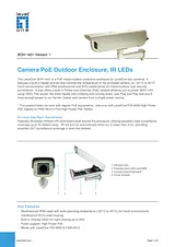 LevelOne Camera PoE Outdoor Enclosure, IR LEDs 579031 Benutzerhandbuch