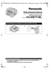 Panasonic KXMB771BL Operating Guide
