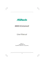 Asrock 880g extreme3 ユーザーズマニュアル