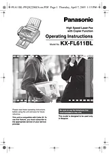 Panasonic KXFL611BL Manuel D'Instructions