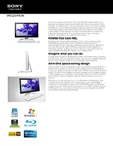 Sony VPCL22CFX Guia De Especificaciones