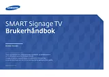 Samsung 48" SMART Signage TV for small-medium sized businesses ユーザーズマニュアル