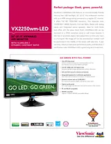 Viewsonic VX2250WM-LED Leaflet