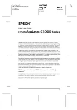 Epson C3000 사용자 설명서