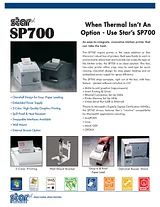 Star Micronics SP700 SP742MW US 37999330 Leaflet