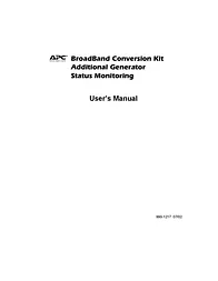 American Power Conversion Generator Manuel D’Utilisation