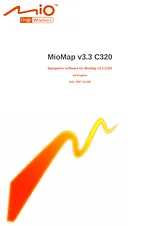 Mio miomap c320 Manuel D’Utilisation