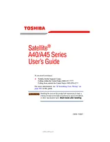 Toshiba a40-s161 사용자 설명서