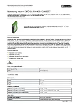 Phoenix Contact Monitoring relay EMD-SL-PH-400 2866077 2866077 Scheda Tecnica