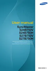Samsung S27B750V Manual Do Utilizador