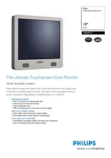 Philips LCD kiosk touchscreen 190S6FGT 48 cm (19") SXGA Merkblatt