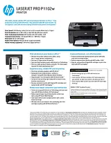 HP P1102w CE658A Leaflet