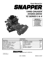 Snapper YZ15334BVE Справочник Пользователя