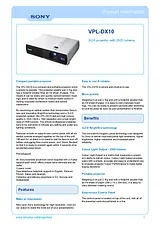 Sony VPL-DX10 VPLDX10 User Manual