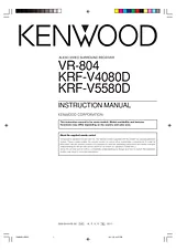 Kenwood KRF-V5580D Manual Do Utilizador