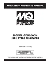 Multiquip GBP5000H 用户手册