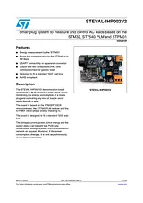 STMicroelectronics Smartplug system to measure and control AC loads based on the STM32, ST7540 PLM and STPM01 STEVAL-IHP STEVAL-IHP002V2 数据表