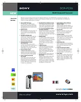 Sony DCR-PC55 Guia De Especificaciones
