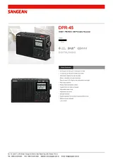Sangean DPR-45 DPR45 Folheto