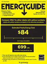 Samsung RF23HTEDBSR Energy Guide