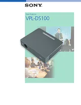 Sony VPL-DS100 사용자 설명서