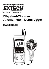 Extech Anemometer SDL300 데이터 시트