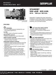 Caterpillar Portable Generator UL 2200 User Manual