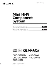 Sony MHC-EX66 User Manual