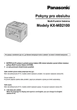 Panasonic KXMB2170HX Operating Guide