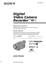 Sony DCR-TRV30 Manual
