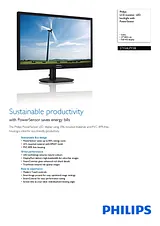 Philips LCD monitor, LED backlight 271S4LPYSB 271S4LPYSB/00 Leaflet