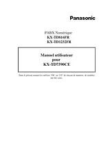 Panasonic KXTD816FR Operating Guide