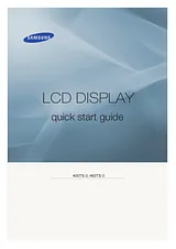 Samsung 460TS-3 Anleitung Für Quick Setup
