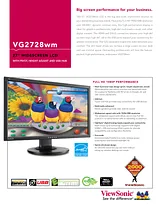 Viewsonic VG2728wm VG2728WM Fascicule