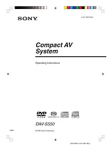 Sony DAV-S550 Справочник Пользователя