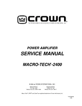Crown ma-1200 Supplementary Manual