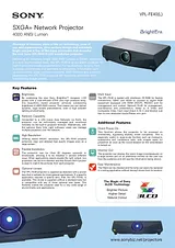 Sony VPL-FE40 VPL-FE40L 产品宣传页